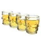 KIELONY CZASZKI KIELISZKI CZACHY 4SZT 60ML PREZENT NA PARAPETÓWKĘ URODZINY