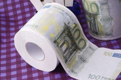 PAPIER TOALETOWY 100 EURO XL PREZENT NA WESELE PARAPETÓWKA ŚLUB URODZINY