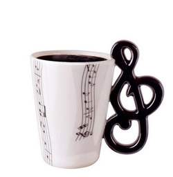 KUBEK MUZYKA KLUCZ WIOLINOWY MUZYCZNY 250ML DLA NAUCZYCIELA MUZYKI MELOMANA