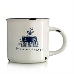 Porcelanowy MINI kubek retro - Little navigator